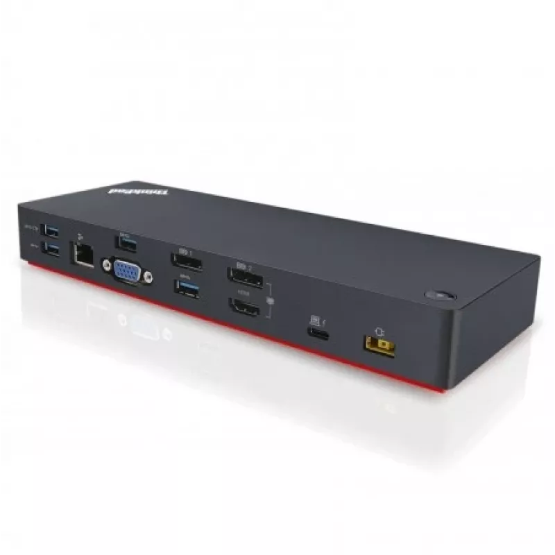 Lenovo 40AC0135EU nešiojamojo kompiuterio dokas / prievadų replikatorius Laidinis Thunderbolt 3 juoda