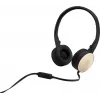 HP Stereo ausinės H2800 (juodos su šilkiniu auksu), laidinės, skambučiams / muzikai, 125 g, ausinės, juoda, auksinė