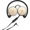 HP Stereo ausinės H2800 (juodos su šilkiniu auksu), laidinės, skambučiams / muzikai, 125 g, ausinės, juoda, auksinė