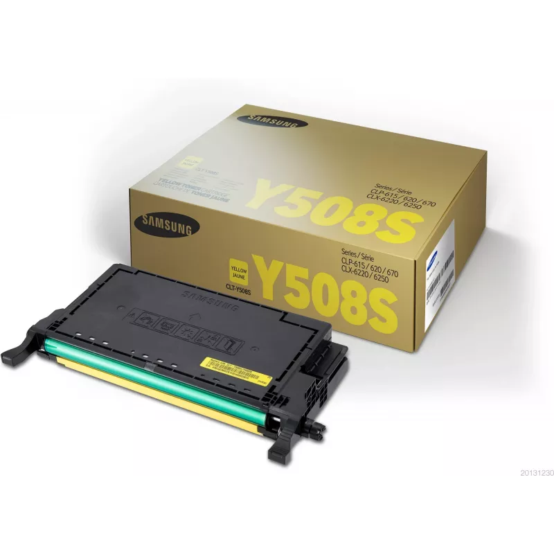 Geltonos spalvos dažų kasetė Samsung CLT-Y5082S — Spalvotas lazerinis, 2000 puslapių, 1 vnt.