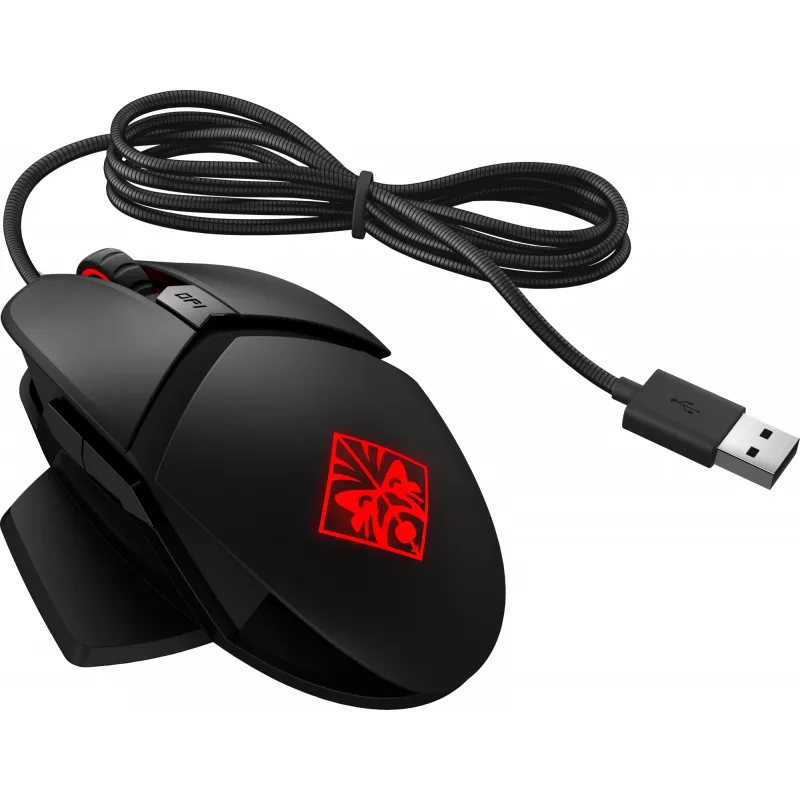 HP OMEN by Reactor pelė, dešiniarankiams, optinė, USB Type-A, 16000 DPI, 0,2 ms, juoda