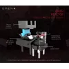 HP OMEN by Reactor pelė, dešiniarankiams, optinė, USB Type-A, 16000 DPI, 0,2 ms, juoda