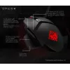 HP OMEN by Reactor pelė, dešiniarankiams, optinė, USB Type-A, 16000 DPI, 0,2 ms, juoda