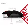 HP OMEN by Reactor pelė, dešiniarankiams, optinė, USB Type-A, 16000 DPI, 0,2 ms, juoda