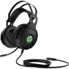 HP Pavilion Gaming Headset 600, laidinis, žaidimams, 360 g, ausinės, juoda, žalia