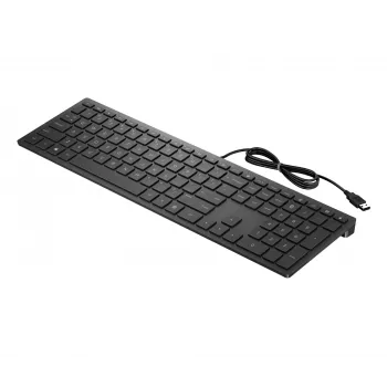 HP Pavilion laidinė klaviatūra 300, pilno dydžio (100%), laidinė, USB, mechaninė, juoda