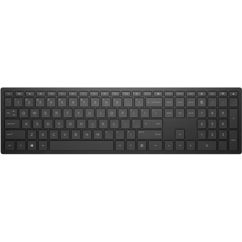 HP Pavilion Wireless klaviatūra 600 Juoda, Pilno dydžio (100 %), Belaidė, RF belaidė, Juoda
