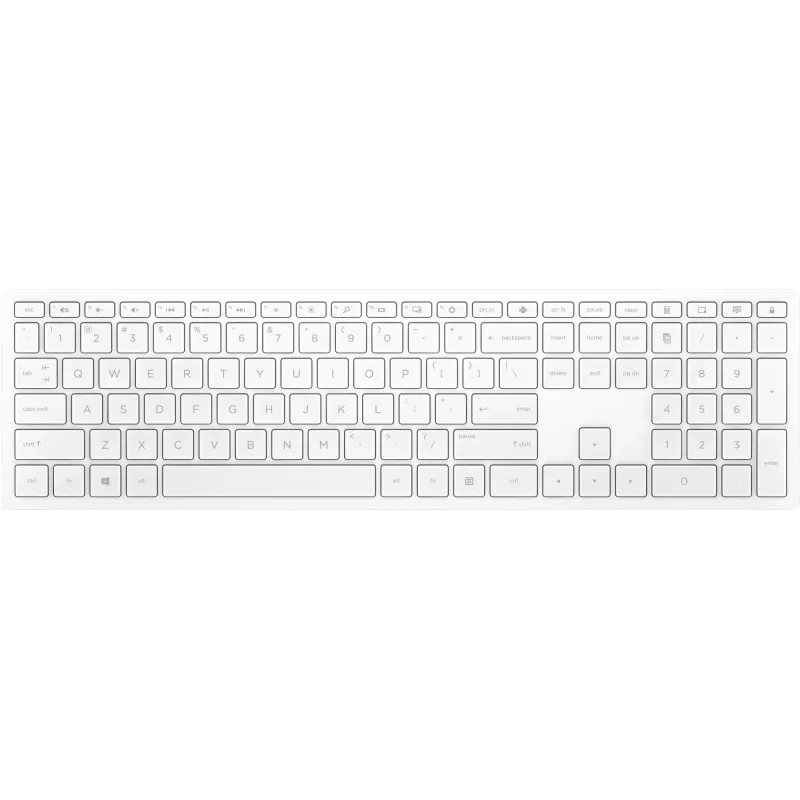 HP Pavilion belaidė klaviatūra 600 balta, pilno dydžio (100 %), belaidė, RF belaidė, mechaninė, balta