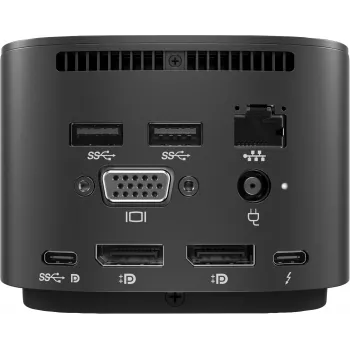 HP Thunderbolt Dock G2 su kombinuotuoju kabeliu, laidinis, Thunderbolt, juoda, Kensington, Kinija, HP