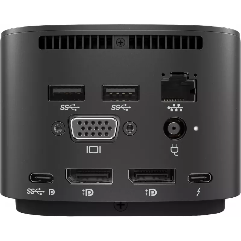 HP Thunderbolt Dock G2 su kombinuotuoju kabeliu, laidinis, Thunderbolt, juoda, Kensington, Kinija, HP