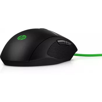 HP Pavilion Gaming pelė 300, abiem rankoms tinkama, optinė, USB Type-A, 5000 DPI, juoda, žalia