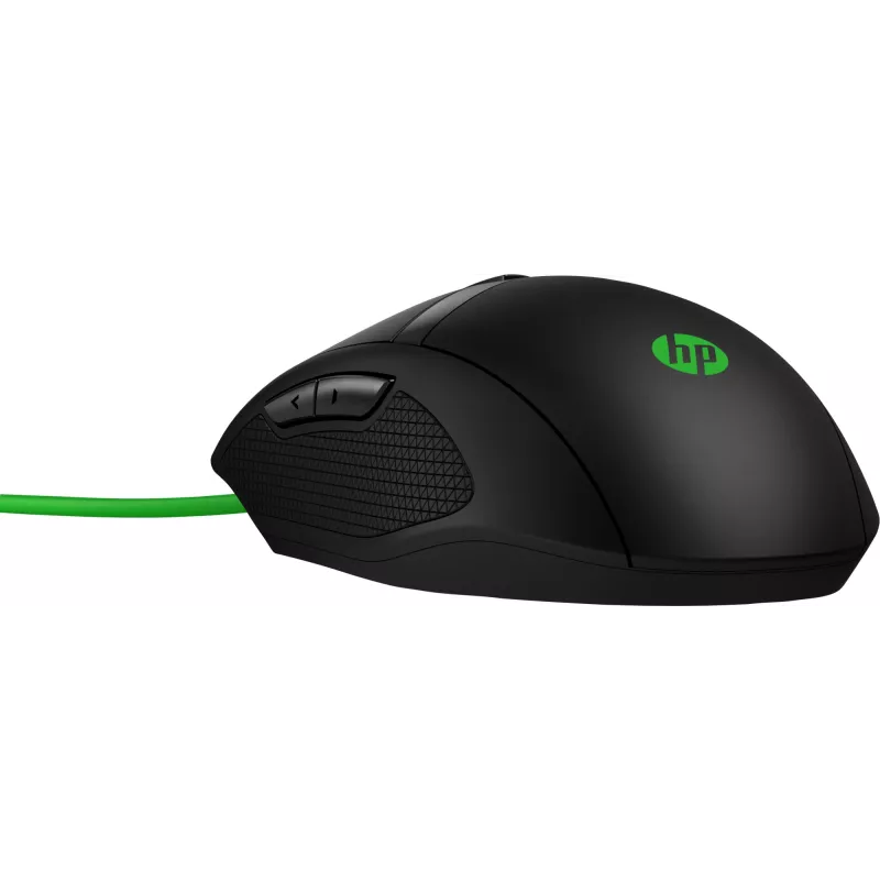 HP Pavilion Gaming pelė 300, abiem rankoms tinkama, optinė, USB Type-A, 5000 DPI, juoda, žalia