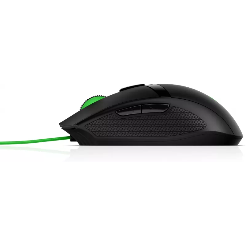HP Pavilion Gaming pelė 300, abiem rankoms tinkama, optinė, USB Type-A, 5000 DPI, juoda, žalia