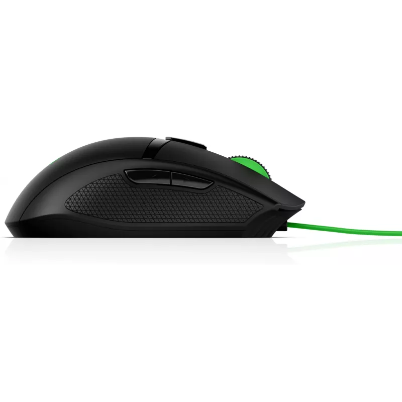 HP Pavilion Gaming pelė 300, abiem rankoms tinkama, optinė, USB Type-A, 5000 DPI, juoda, žalia