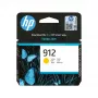 HP 912 Geltona Originali rašalo kasetė, Geltonas, 1 vnt., 315 puslapių