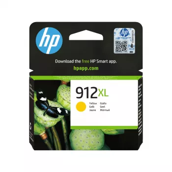 HP 912XL didelio našumo geltonas Originalius rašalo kasetė, geltona, 1 vnt., 700 puslapių
