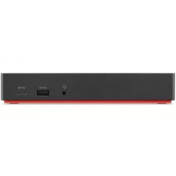 Lenovo 40AS0090DK nešiojamojo kompiuterio dokas / prievadų kopijuoklis Laidinis USB 3.2 Gen 1 (3.1 Gen 1) Type-C Juoda