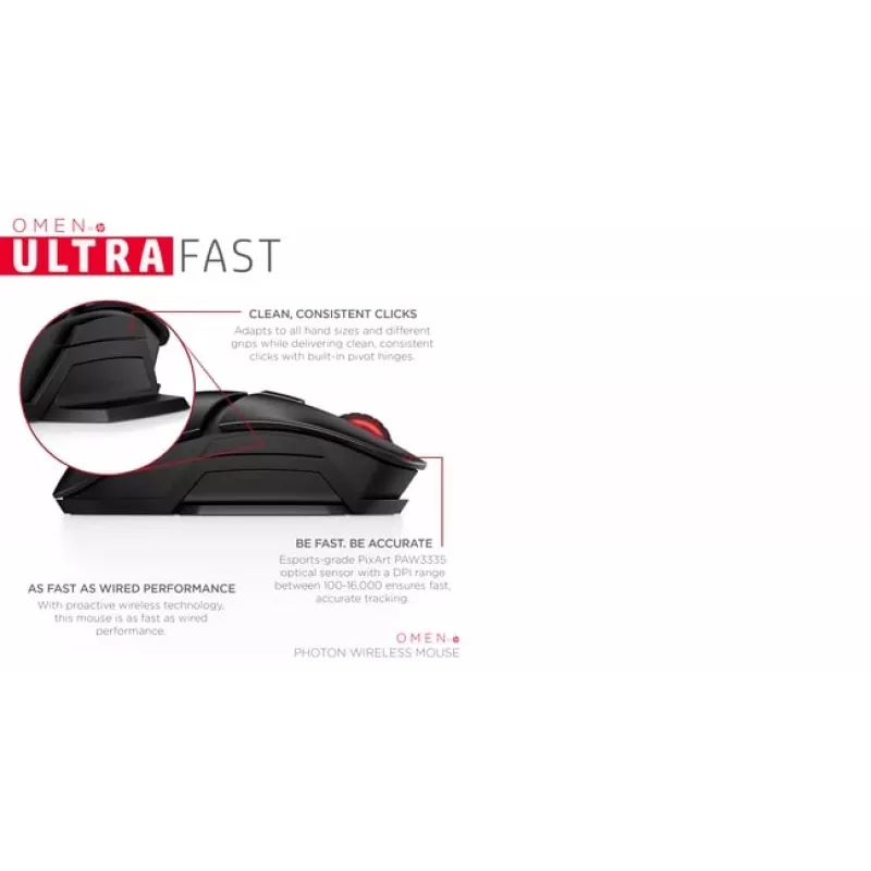 Pelė HP OMEN by Photon Wireless Bluetooth USB Type-A