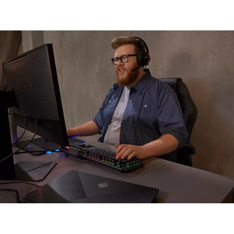 HP OMEN by Photon belaidė pelė, abiem rankoms tinkama, Bluetooth + USB Type-A, juoda