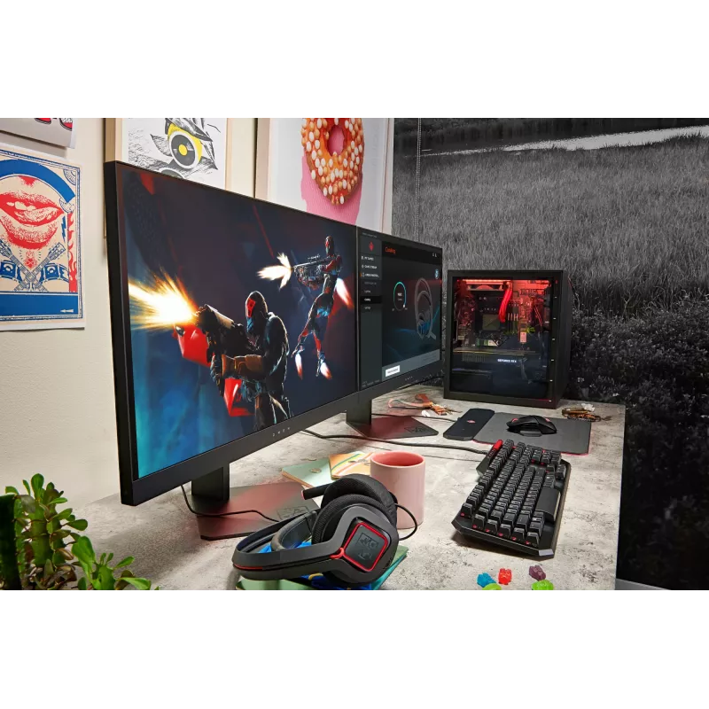 HP OMEN X 27 kompiuterio monitorius 68,6 cm (27 col.) 2560 x 1440 pikseliai Quad HD Juoda (atnaujinta prekė)