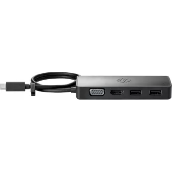 HP USB-C Travel Hub G2, USB 3.2 Gen 1 (3.1 Gen 1) Type-C, 90 W, juoda, 60 Hz, HDMI, USB 3.2 Gen 1 (3.1 Gen 1) Type-A, VGA, Taivanas