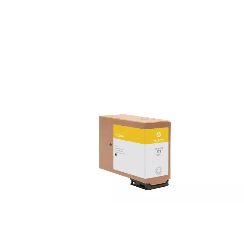 HP 775 500 ml geltonas rašalo kasetė, HP DesignJet Z6 Pro spausdintuvas, terminis rašalinis spausdinimas, geltona, Singapūras, 152 mm, 64 mm