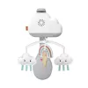 Fisher-Price Rainbow Showers Bassinet to Bedside Mobile, lovytė, garsas, naktinė lemputė, integruotas laikmatis, audinys, plastikas