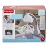 Fisher-Price Rainbow Showers Bassinet to Bedside Mobile, lovytė, garsas, naktinė lemputė, integruotas laikmatis, audinys, plastikas