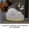 Fisher-Price Rainbow Showers Bassinet to Bedside Mobile, lovytė, garsas, naktinė lemputė, integruotas laikmatis, audinys, plastikas