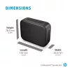HP Juoda Bluetooth Speaker 350, Wireless, USB Type-C, Mono portable speaker, Juoda, Rectangle, Buttons