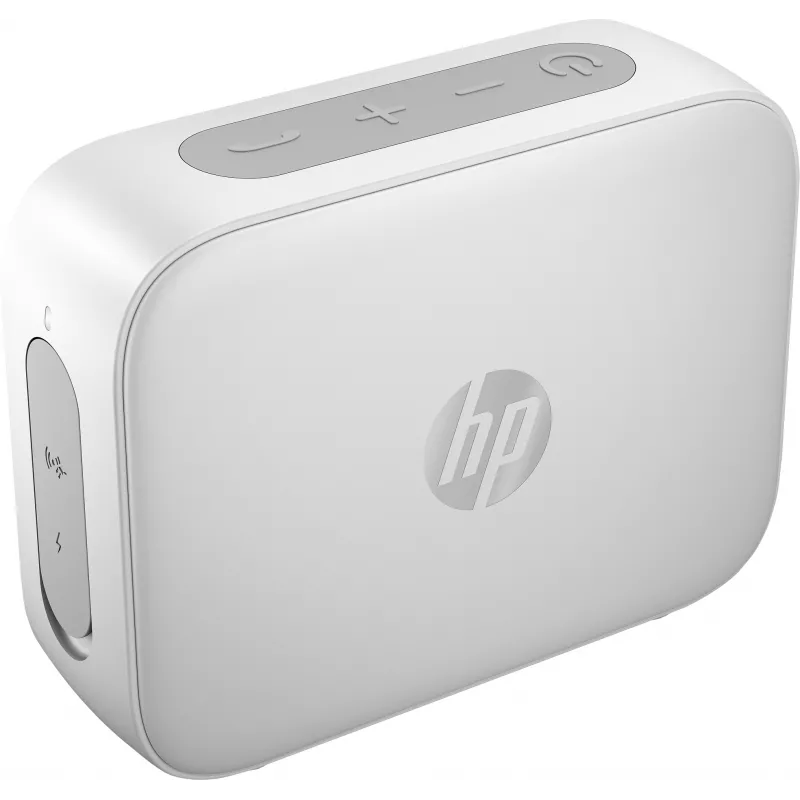 HP Sidabrinė Bluetooth Speaker 350, belaidis, balta, universali, integruota baterija, 180 g, 78,5 mm