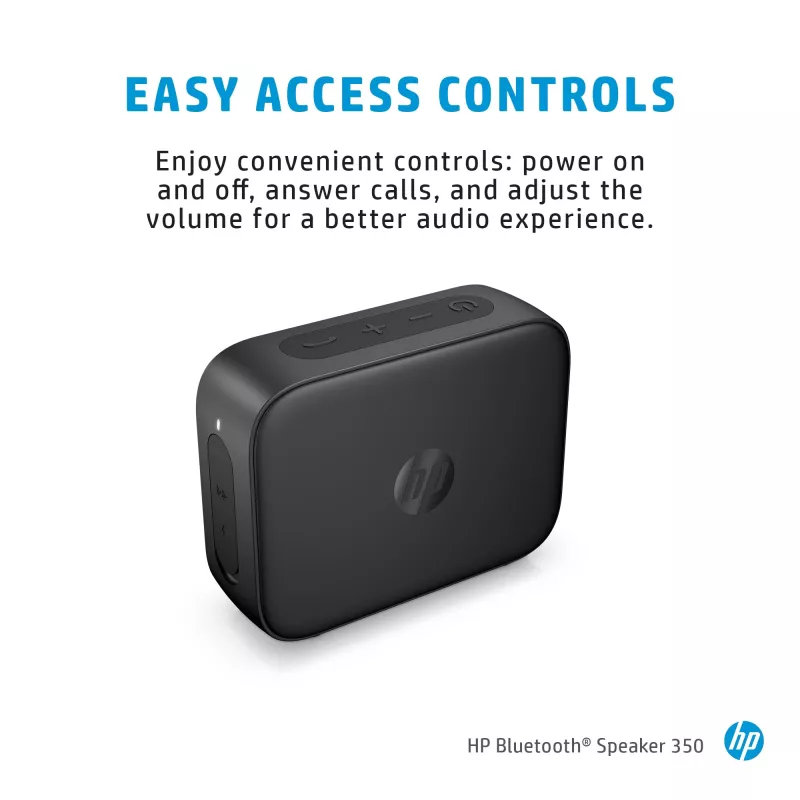 HP Sidabrinė Bluetooth Speaker 350, belaidis, balta, universali, integruota baterija, 180 g, 78,5 mm