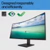 HP P34hc G4 WQHD USB-C lenktas monitorius, 86,4 cm (34 colių), 3440 x 1440 pikselių, Wide Quad HD, LCD, 5 ms, juodas