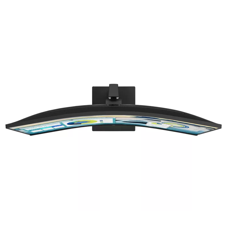 HP P34hc G4 WQHD USB-C lenktas monitorius, 86,4 cm (34 colių), 3440 x 1440 pikselių, Wide Quad HD, LCD, 5 ms, juodas