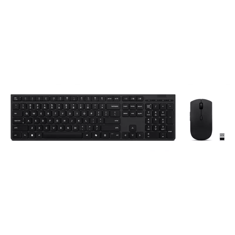 Lenovo 4X31R64346 klaviatūra Pelė įtraukta Namai/Biuras RF belaidis + Bluetooth QWERTY prancūzų, vokiečių, šveicarų Pilka