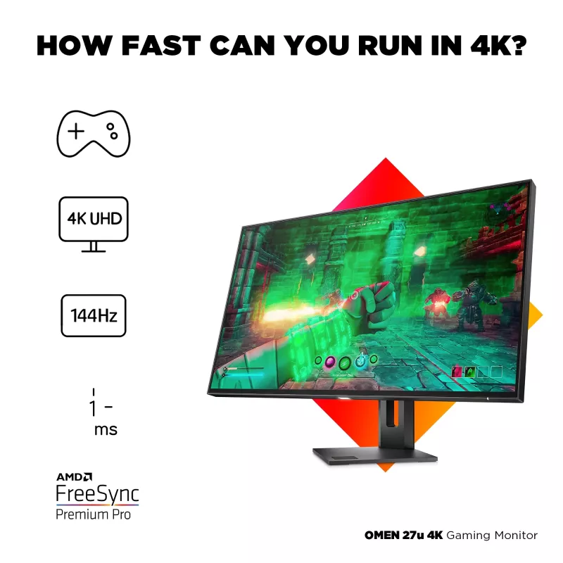 Monitorius HP OMEN 27u 27 colių 4K Ultra HD LCD 3840 x 2160