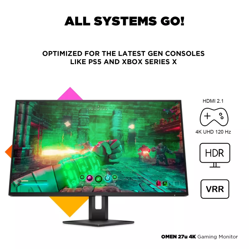 Monitorius HP OMEN 27u 27 colių 4K Ultra HD LCD 3840 x 2160