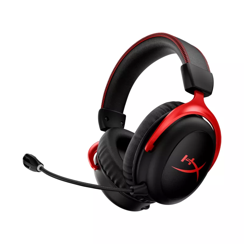HyperX Cloud II Wireless - žaidimų ausinės (juoda-raudona)