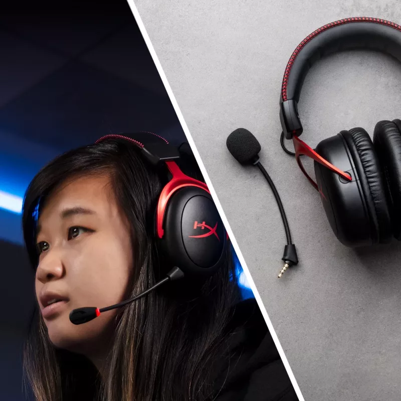 HyperX Cloud II Wireless - žaidimų ausinės (juoda-raudona)