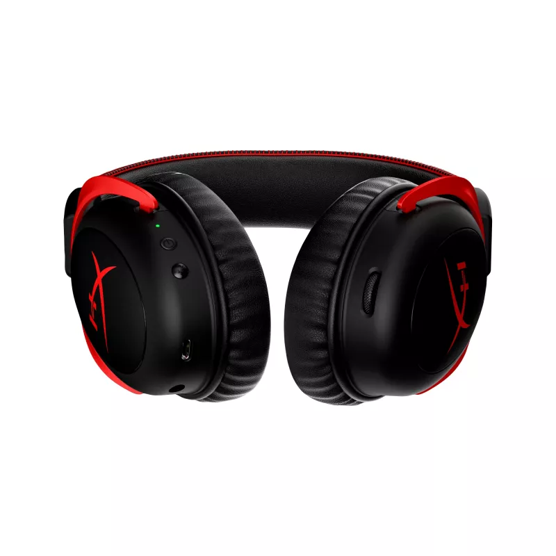 HyperX Cloud II Wireless - žaidimų ausinės (juoda-raudona)