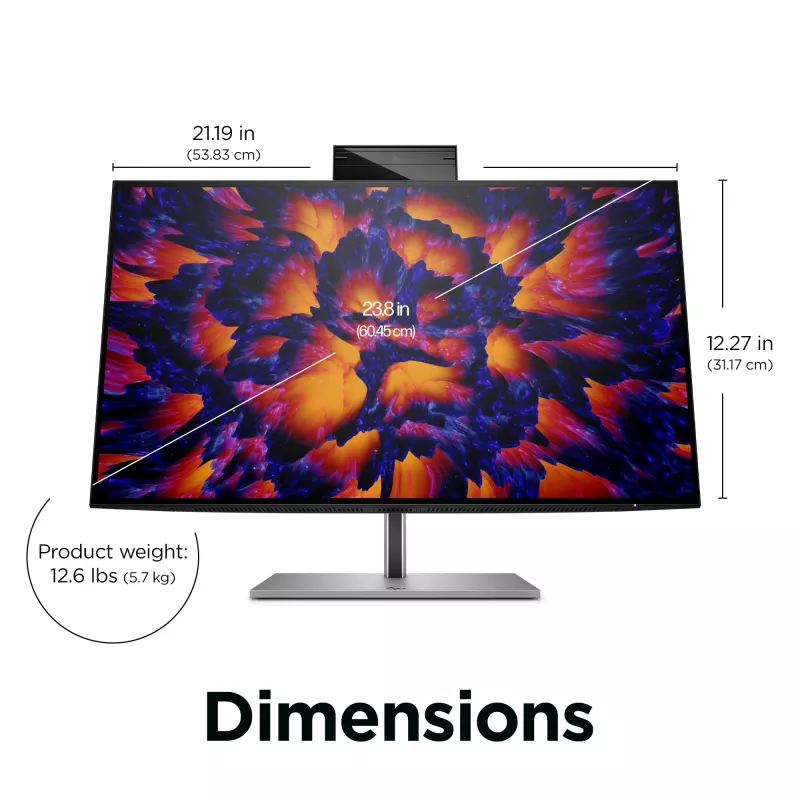 Monitorius HP Z24m G3 23,8 col. Quad HD 2560 x 1440