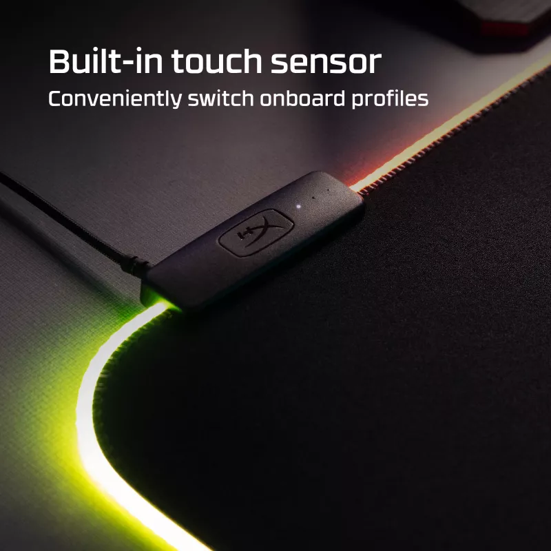 HyperX Pulsefire Mat – RGB žaidimų pelės kilimėlis – medžiaginis (XL)
