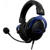 HyperX Cloud – žaidimų ausinės – PS5-PS4 (juodos-mėlynos)