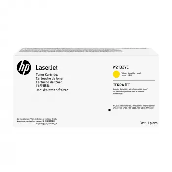 HP W2132YC geltona sutartinė originali LaserJet tonerio kasetė