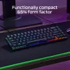 HyperX Alloy Origins 65 - Mechaninė žaidimų klaviatūra - HX Aqua (US išdėstymas)