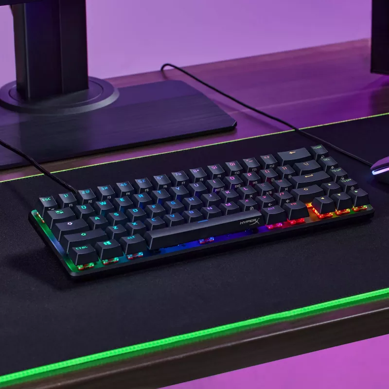 HyperX Alloy Origins 65 - Mechaninė žaidimų klaviatūra - HX Aqua (US išdėstymas)