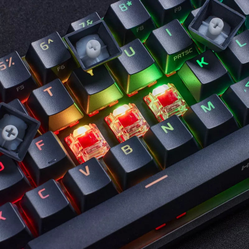 HyperX Alloy Origins 65 - Mechaninė žaidimų klaviatūra - HX Aqua (US išdėstymas)
