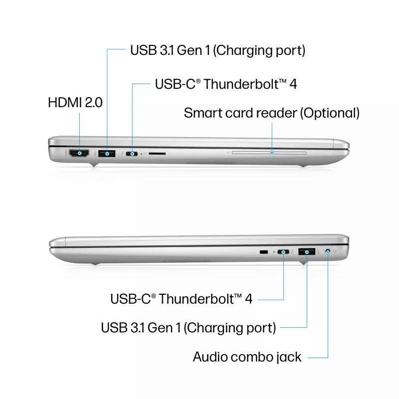 HP Elite c640 G3 Intel® Core™ i5 i5-1245U Chromebook 35,6 cm (14 colių) Full HD 16 GB LPDDR4x-SDRAM 256 GB SSD Wi-Fi 6 (802.11ax) ChromeOS Sidabrinis