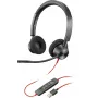HP Poly Poly Juodawire 3320 USB-A ausinės, laidinės, biurui/skambučių centrui, 130 g, ausinės, juodos