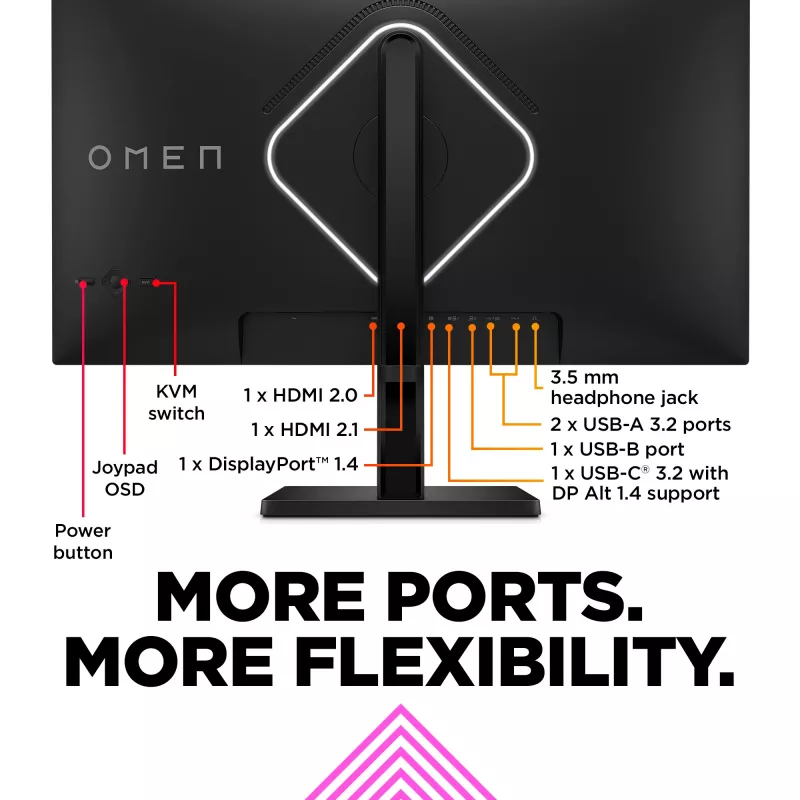 OMEN by HP 27 colių UHD 144 Hz žaidimų monitorius – OMEN 27k